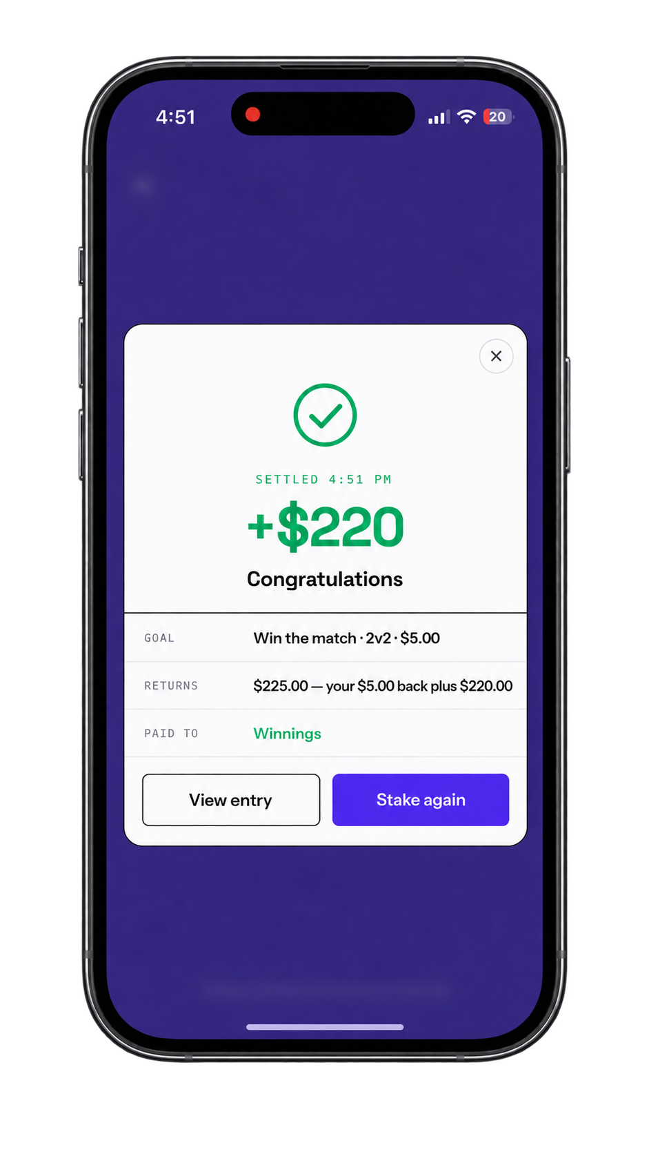 Rush app — Get paid